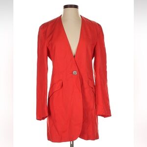 Vintage Christian Dior longline red blazer
